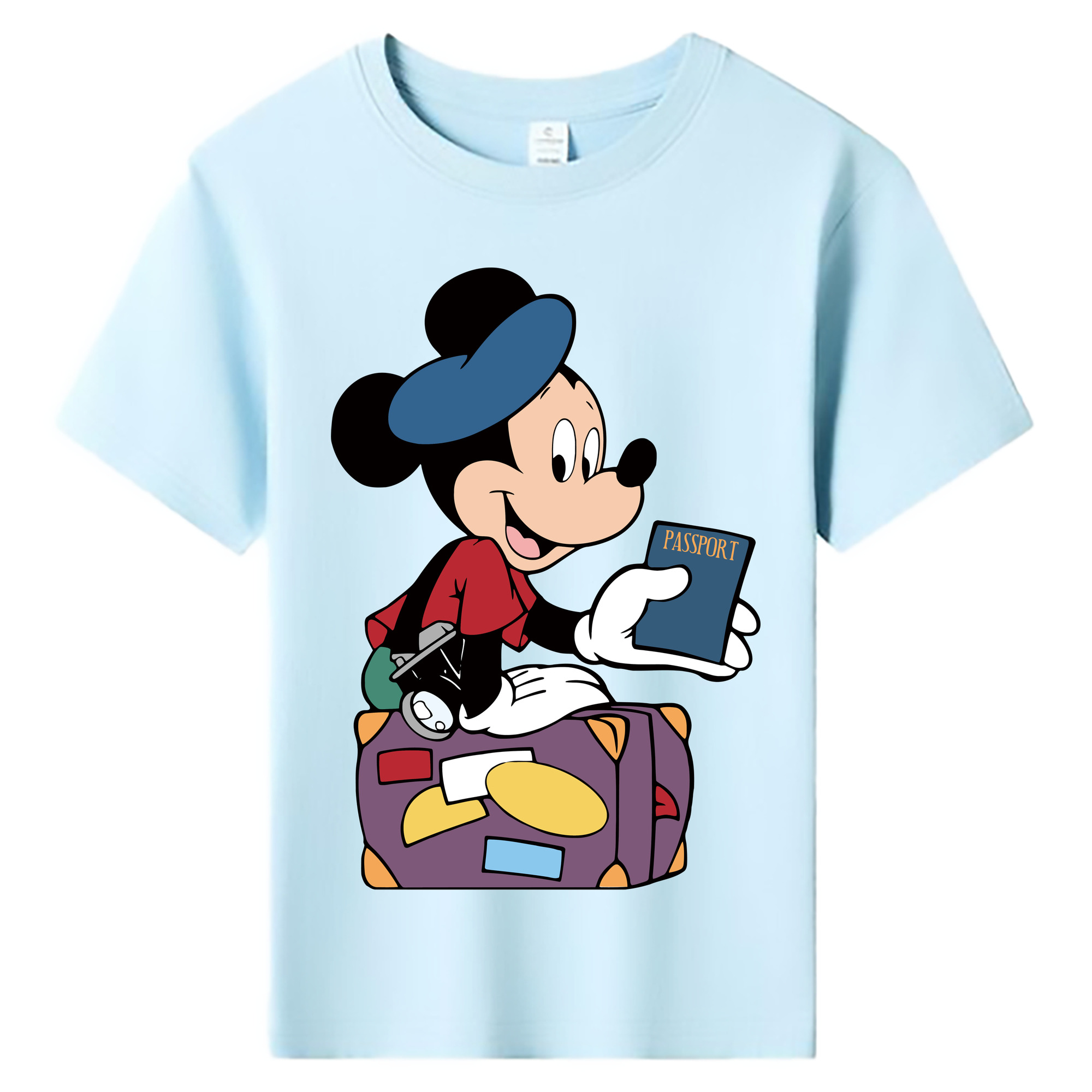 ミッキーマウス Mickey Mouse 綿100％キッズTシャツ（フロントプリント）